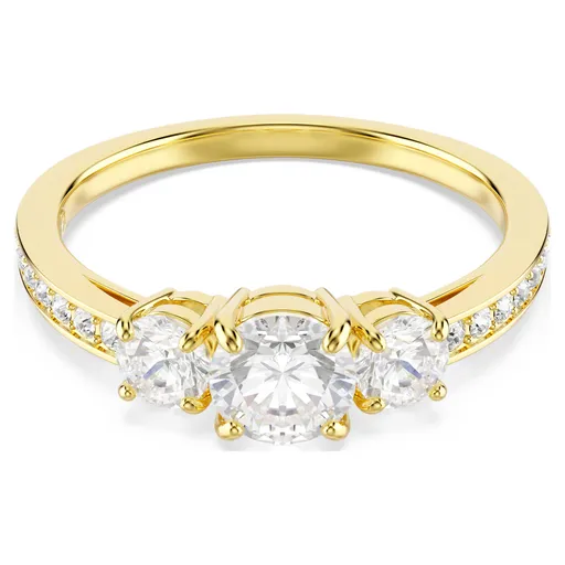 Swarovski Inel strălucitor placat cu aur Stilla Attract 572329 52 mm