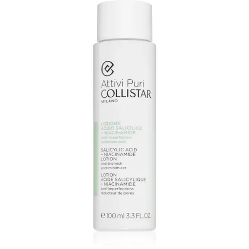 Collistar Attivi Puri Salicylic Acid + Niacinamide Toner și emulsie pentru diminuarea porilor 100 ml