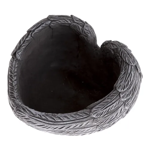 Decorațiune funerară Ghiveci de beton in formă deinimă, 17 x 10 x 17 cm