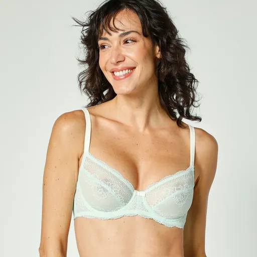 Sutien Hakalau din dantelă și microfibră cu arcuri, cu arcuri