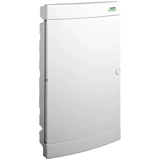 Cofret de distributie din plastic, Noark 106199 PNF 3x18W, montare incastrata, usa alba, IP40, 3 randuri, 3x18 module