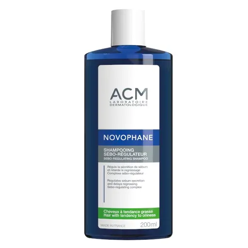 ACM Șampon pentru reglarea sebumului Novophane (Sebo-Regulating Shampoo) 200 ml