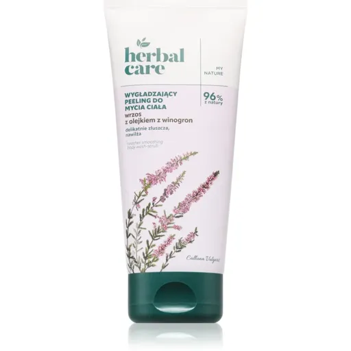 Farmona Herbal Care Heather Smoothing Body Wash-Scrub gel de dus relaxant pentru toate tipurile de piele 200 ml