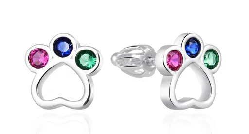 Agato Cercei jucăuși din argint Lăbuțe AGT-E018SC