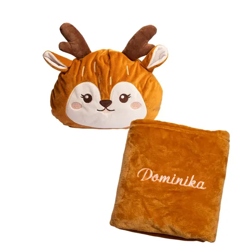 Pernă de pluș 2 în 1 Ren