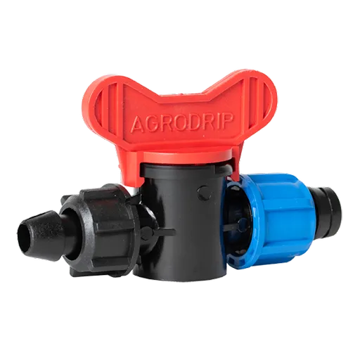 Conector Cu Robinet Fara Garnitura Pentru Banda De Picurare,Dimensiune 17mm, Presiune 4 Bari