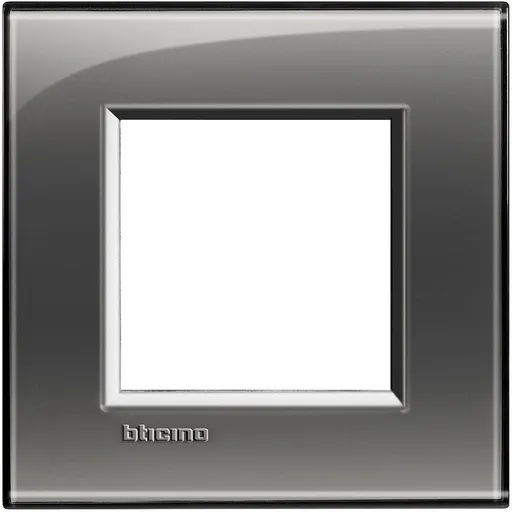 Rama ornament 2 module Bticino Living Light LNA4802KF, cenusiu