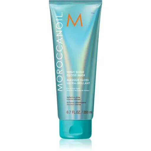 Moroccanoil High Shine Gloss Mask Mască nutritivă pentru păr neted și lucios cu ulei de argan 200 ml