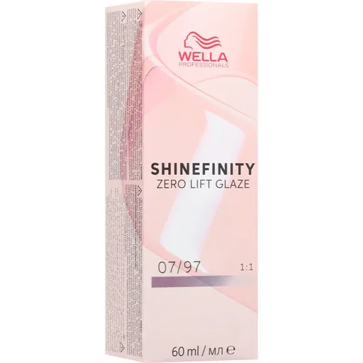Wella Professionals Shinefinity Zero Lift Glaze vopsea de păr demipermanentă culoare 07/97 60 ml