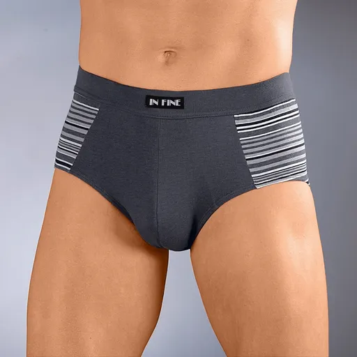 Set de 4 perechi de chiloți cu talie înaltă și dungi colorate