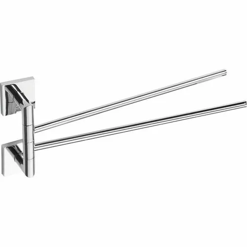 SAPHO XQ405 X-Square suport dublu pentru prosoape,rotativ, 42 cm, crom