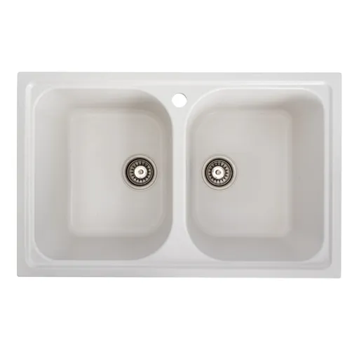 Chiuveta de Bucatarie Elefant Premium Equatoria, Alb, 785x490 mm