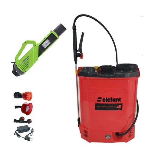 Set Pompa de Stropit cu Acumulator, 18 Litri, Elefant + Atomizor electric, Vermorel electric