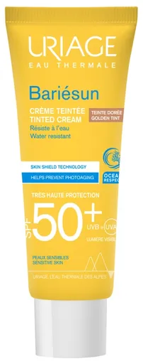 Uriage Cremă solară pentru ten SPF 50+ Bariesun Golden Tint (Tinted Cream) 50 ml