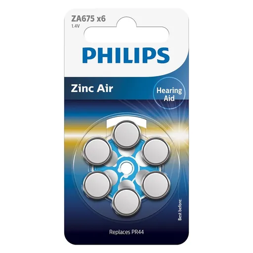 Philips Baterii pentru aparate auditive ZA675 1,4V