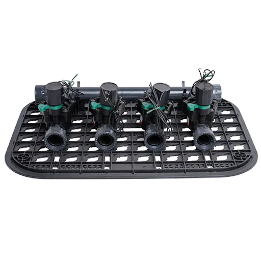 Kit 4 Electrovalve Cu Racord Olandez, Colector Si Grila Cutie Electrovalva,Dimensiune 1",Presiune (Bar)1-12,filet Exterior X Racord Olandez