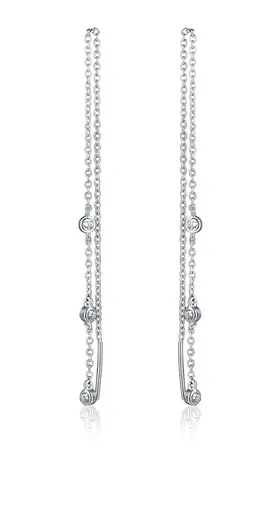JVD Cercei lungi din argint cu zirconi SVLE2316X61BI00