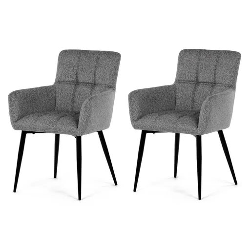 Set de scaune de sufragerie DCH-P3146 SIL2, 2 buc., gri deschis