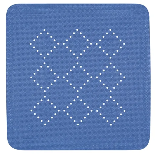 Spirella Suport antiderapant pentru duș ALASKA, albastru, 55 x 55 cm