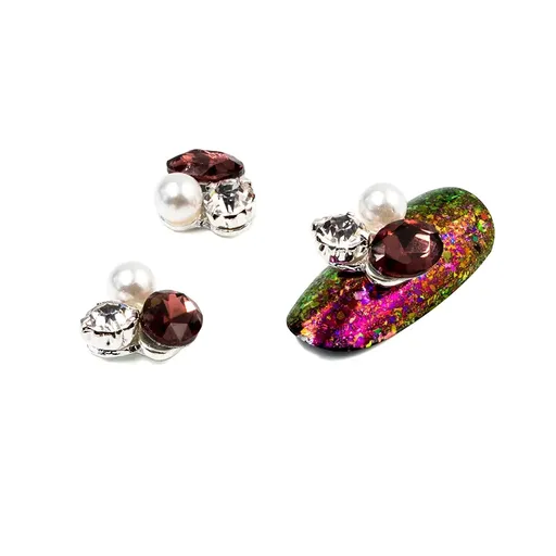 Cristale Unghii Multicolor Nr. 72, Set 3 buc