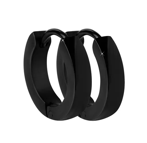 Troli Cercei negri din oțel cercuri