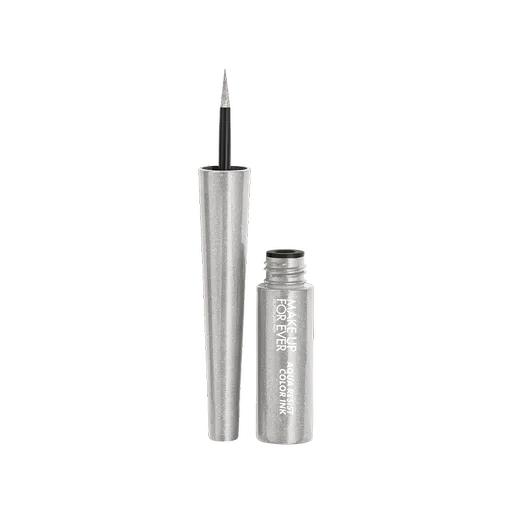 Make Up For Ever Liner de ochi lichid Aqua Resist Color Ink (Eyeliner) 2 ml 07 Silver Power