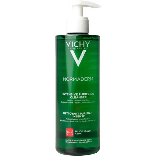 Vichy Gel de curătare impotriva imperfectiunilor pielii care suferă de acnee Normaderm (Intensive Purifying Cleanser) 400 ml