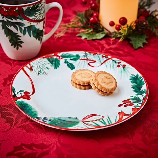 Farfurie pentru deserturi ”Ramură de brad”