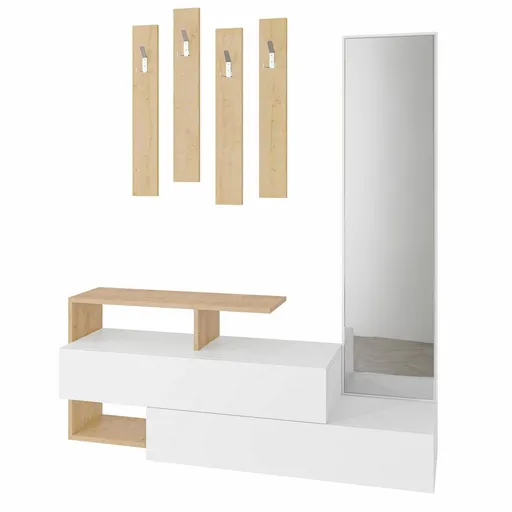 Set de hol Ramda White and Oak, maro