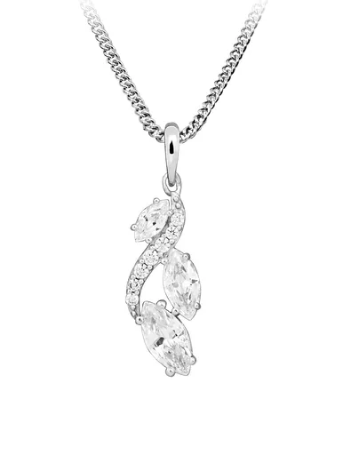 Silver Cat Colier din argint cu zirconiu cubic Classics SC594 (lănțișor, pandantiv)