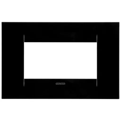 Rama ornament 4 module Gewiss Chorus Geo GW16404TN, negru toner