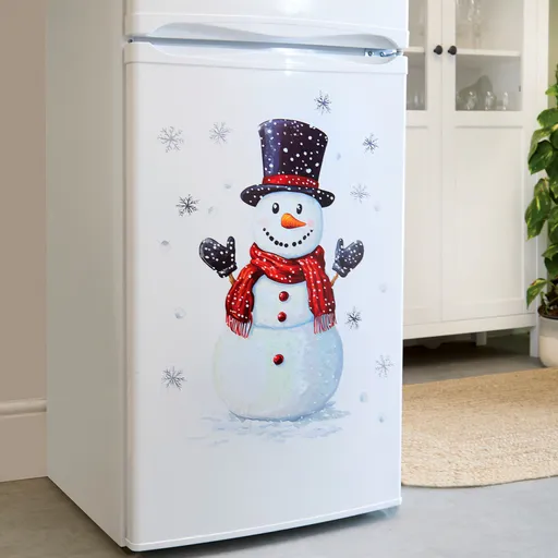 Autocolant pentru frigider Om de zăpadă