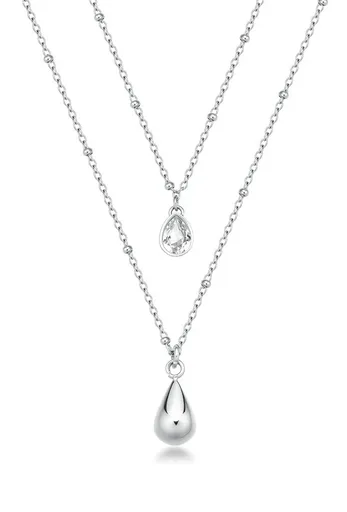 Brosway Colier dublu din oțel Tear Drop Perfect BPC36