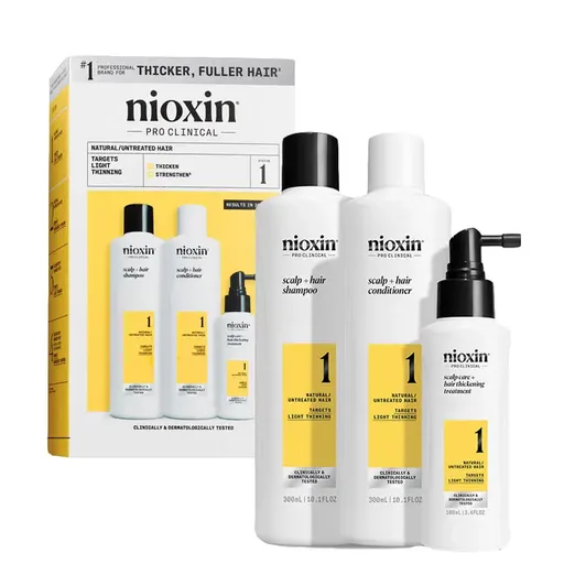 Nioxin Set pentru păr natural fin, ușor rărit System 1