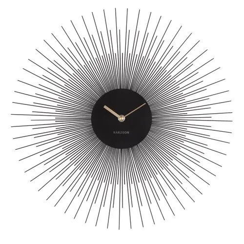 Ceas de perete de design Karlsson 5817BK diametrul 45 cm, negru