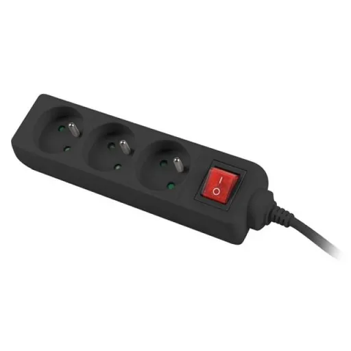 Prelungitor Lanberg 1.5m, 3 prize ng PS1-03E-0150-BK