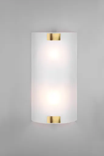 Aplica de perete Pura, TRIO, 20x40 cm, 25W, 2x E27, metal, bronz antic/alb