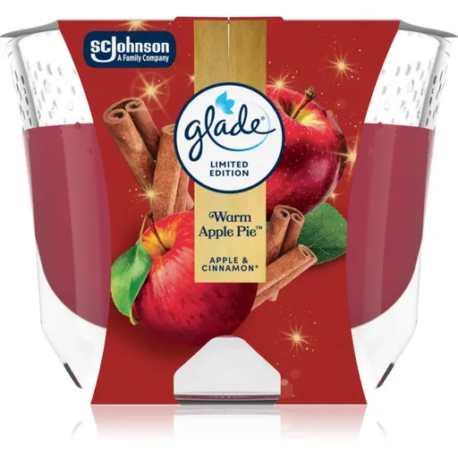 GLADE Warm Apple Pie lumânare parfumată 204 g