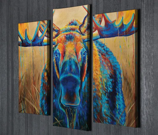 Tablou decorativ, UC048, 45 x 20 cm, Multicolor