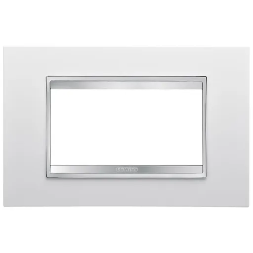 Rama ornament 4 module Gewiss Chorus Lux GW16204TB, alb