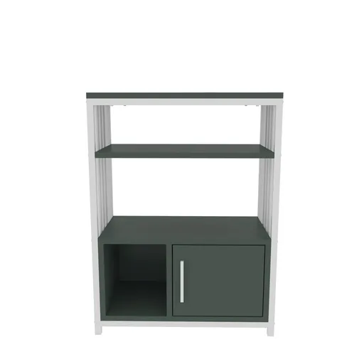 Corp biblioteca, Hanah Home, Letos, 60x80x29.6 cm, Verde/Alb