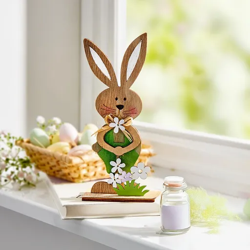 Decorațiune din lemn Iepurele Fritz