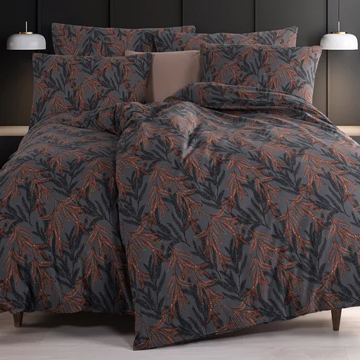 Lenjerie de pat din bumbac renforce 4Home MidnightFern , 140 x 200 cm, 70 x 90 cm