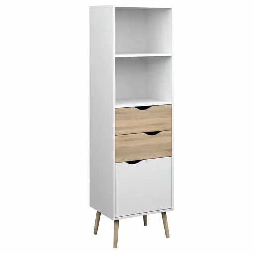 Bibliotecă OSLO 75382, albă