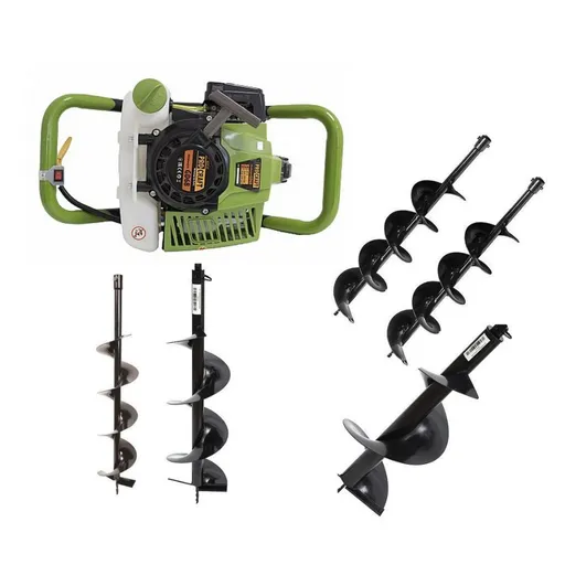 Motoburghiu - Foreza Pamant - Procraft GD68 - Putere 3 CP + 5 burghie 100, 150, 200, 250, 300 mm