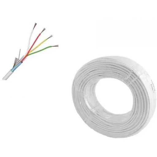 Rola 100ml cablu alarma 6 fire multifilare ecranate + fir masa CCA 6x0,22mm TED Wire Expert