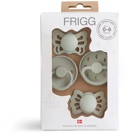 FRIGG Baby's First Pacifier​ Moonlight Sailing suzetă Sage