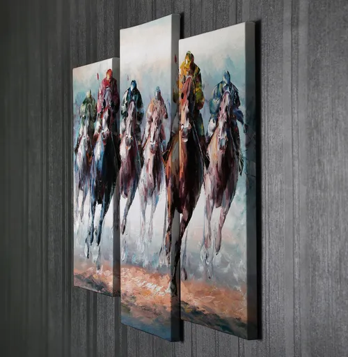 Tablou decorativ, UC039, 45 x 20 cm, Multicolor