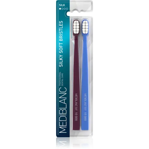 MEDIBLANC Toothbrush Silk perie de dinti cu peri fini 2 buc