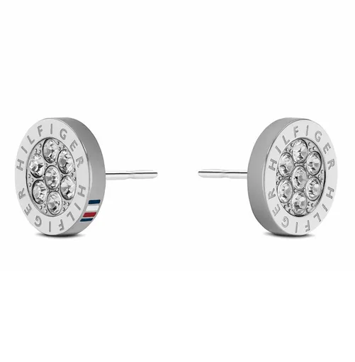 Tommy Hilfiger Cercei fini din oțel cu cristale Crystak 2780565